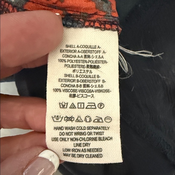 Free People Floral Black and Red Women's Top/mini dress - Picture 9 of 9